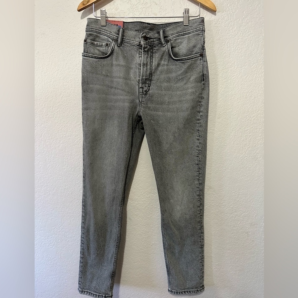 Acne Studios Melk Stone Gray Slim Fit Jeans - 28x 30